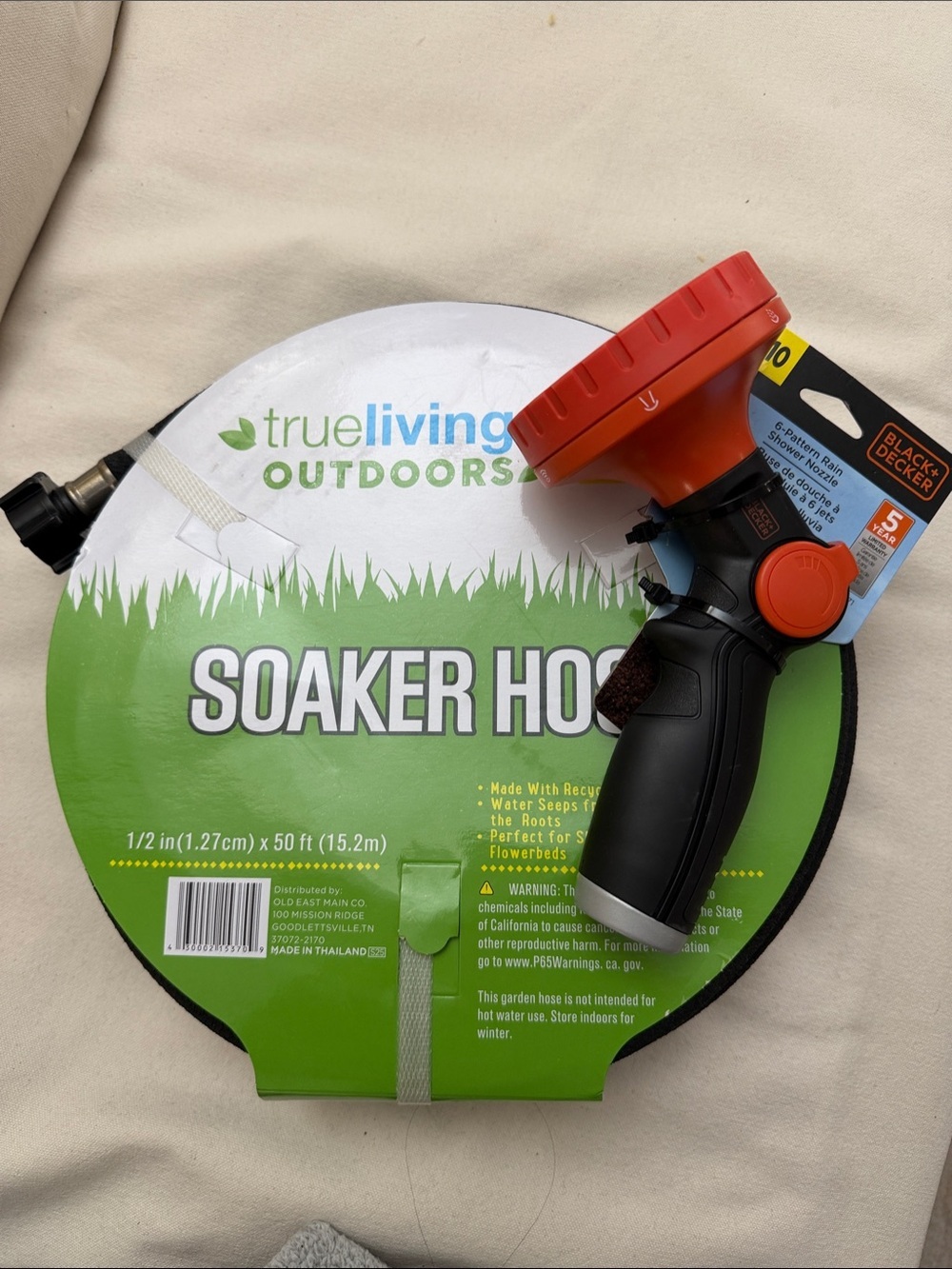 Black & Decker Garden Hose Nozzle with Soaker Hose